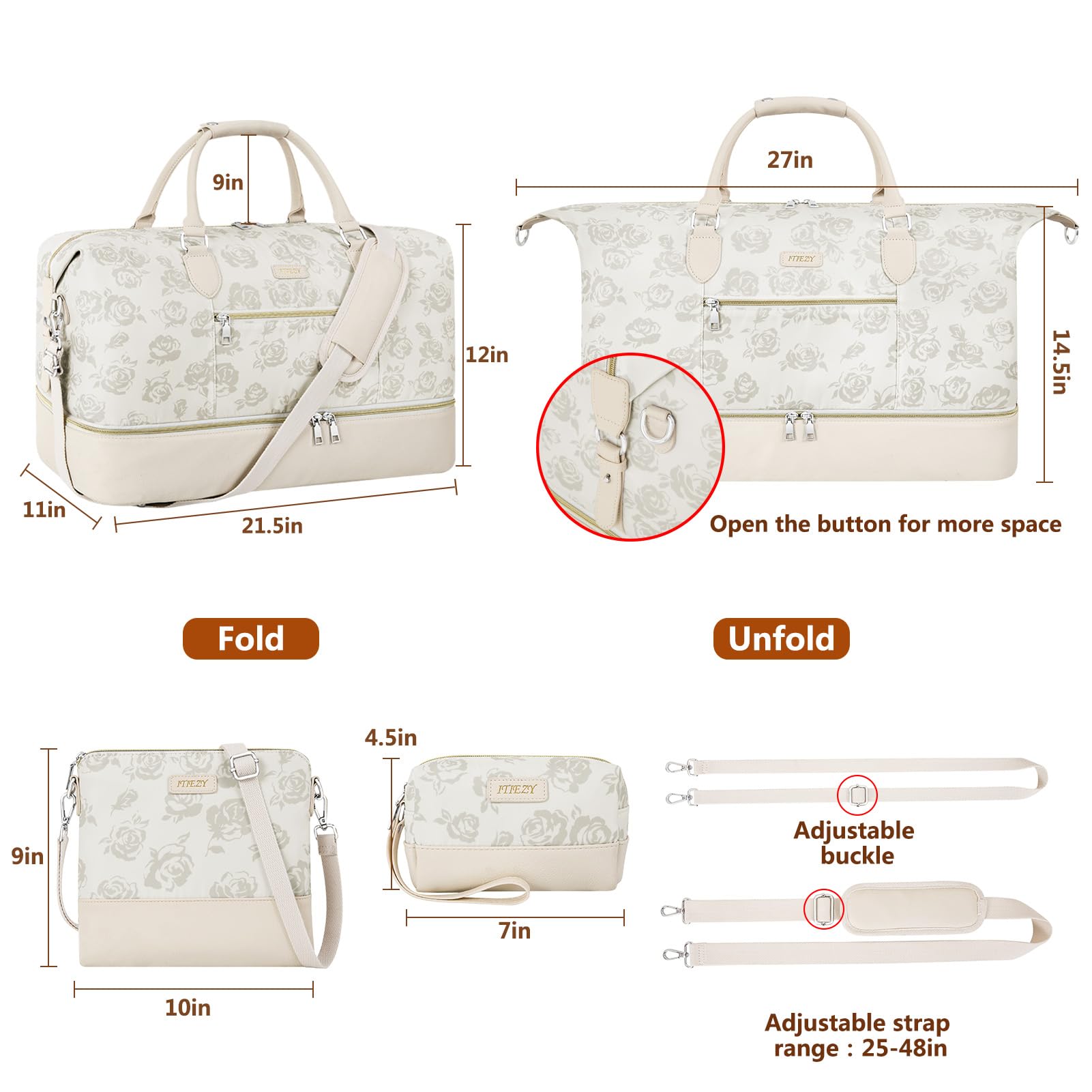 Weekender Bags for Women-IZ0501