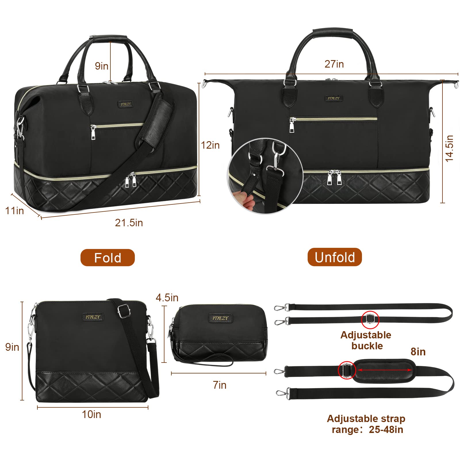 Weekender Bags for Women-IZ0501