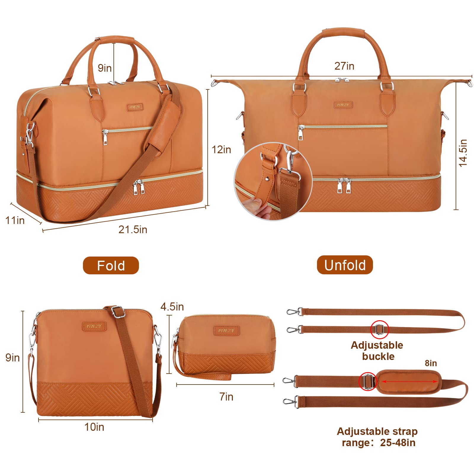 Weekender Bags for Women-IZ0501