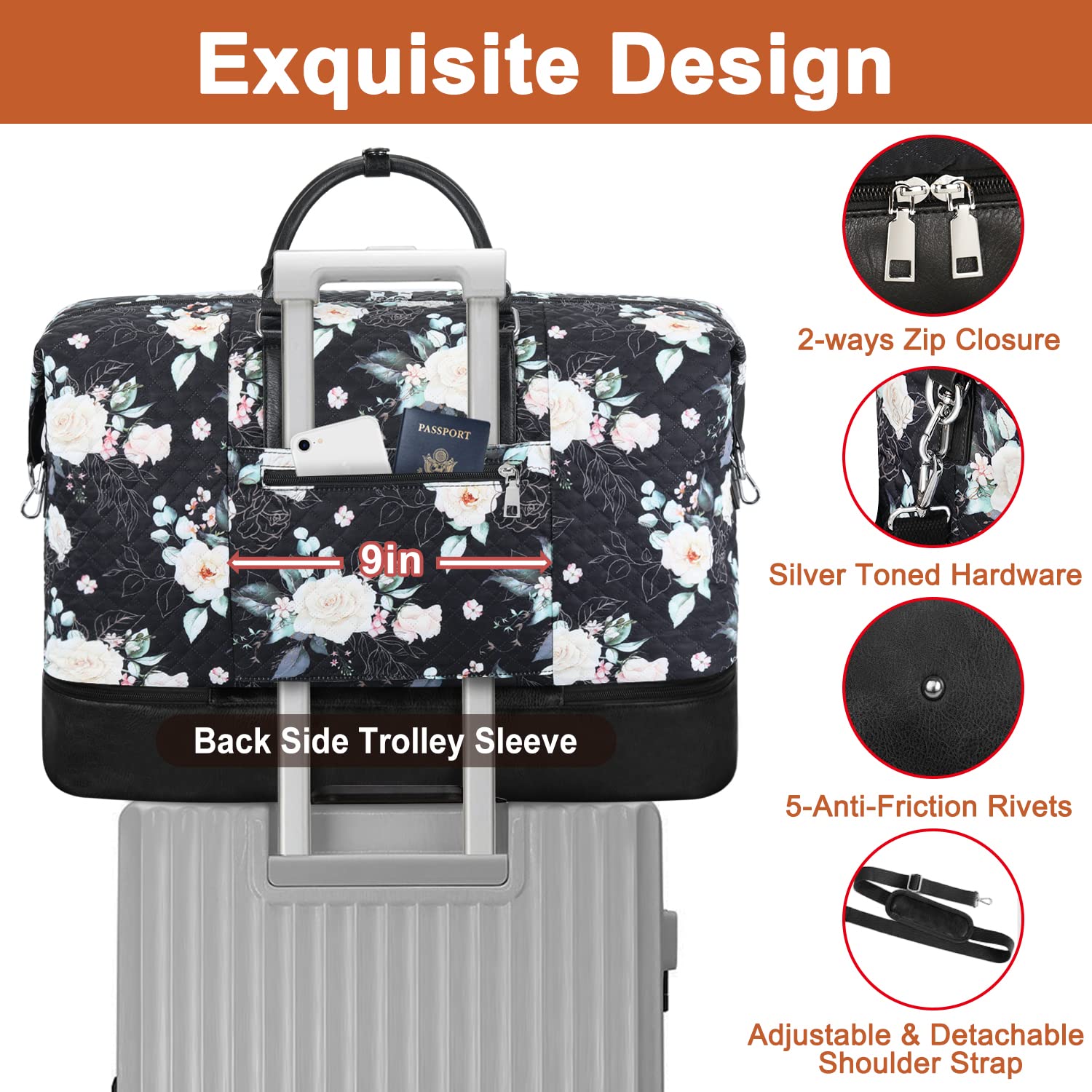 Travel Weekender Bag for Women-T21601