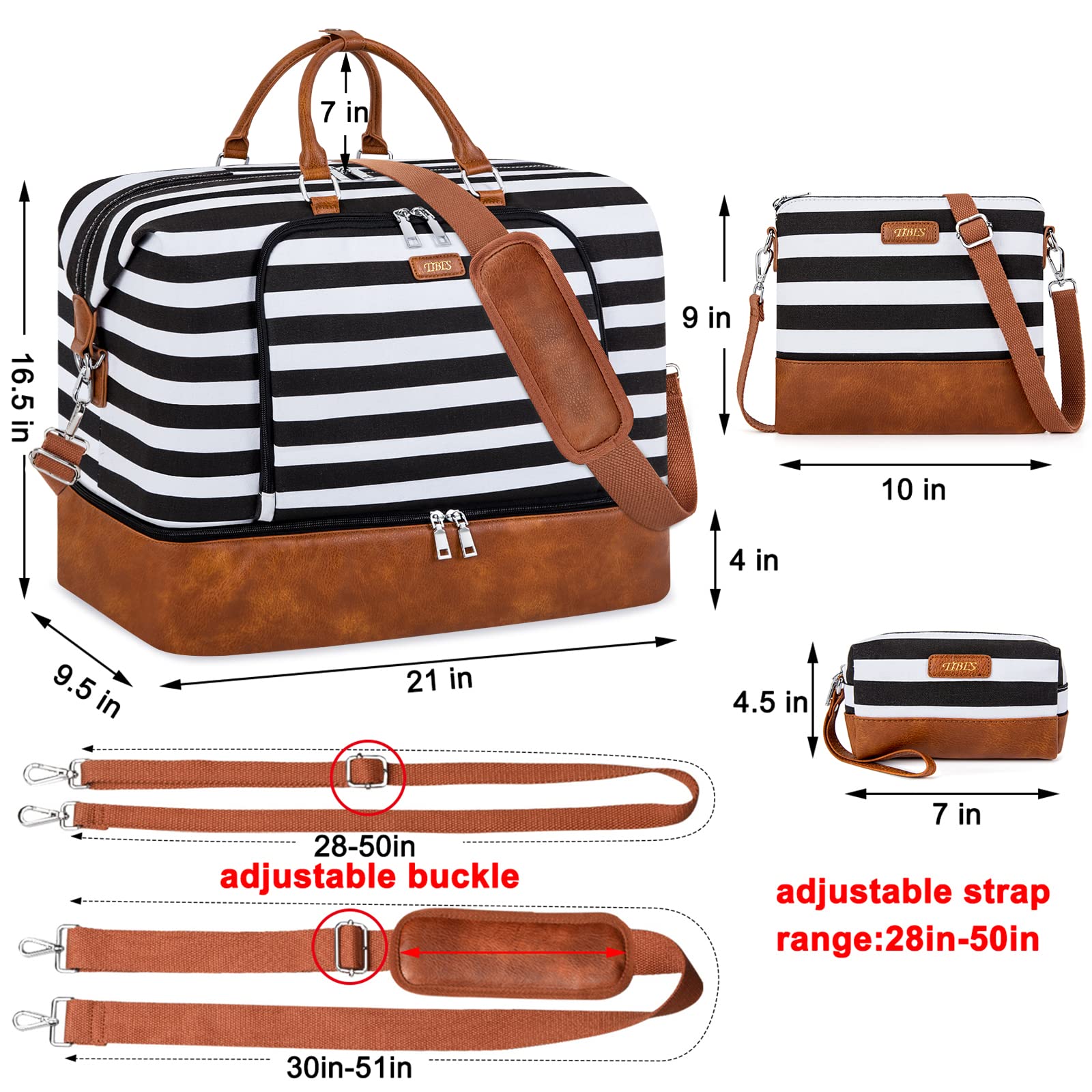 Travel Weekender Bag for Women-T21601