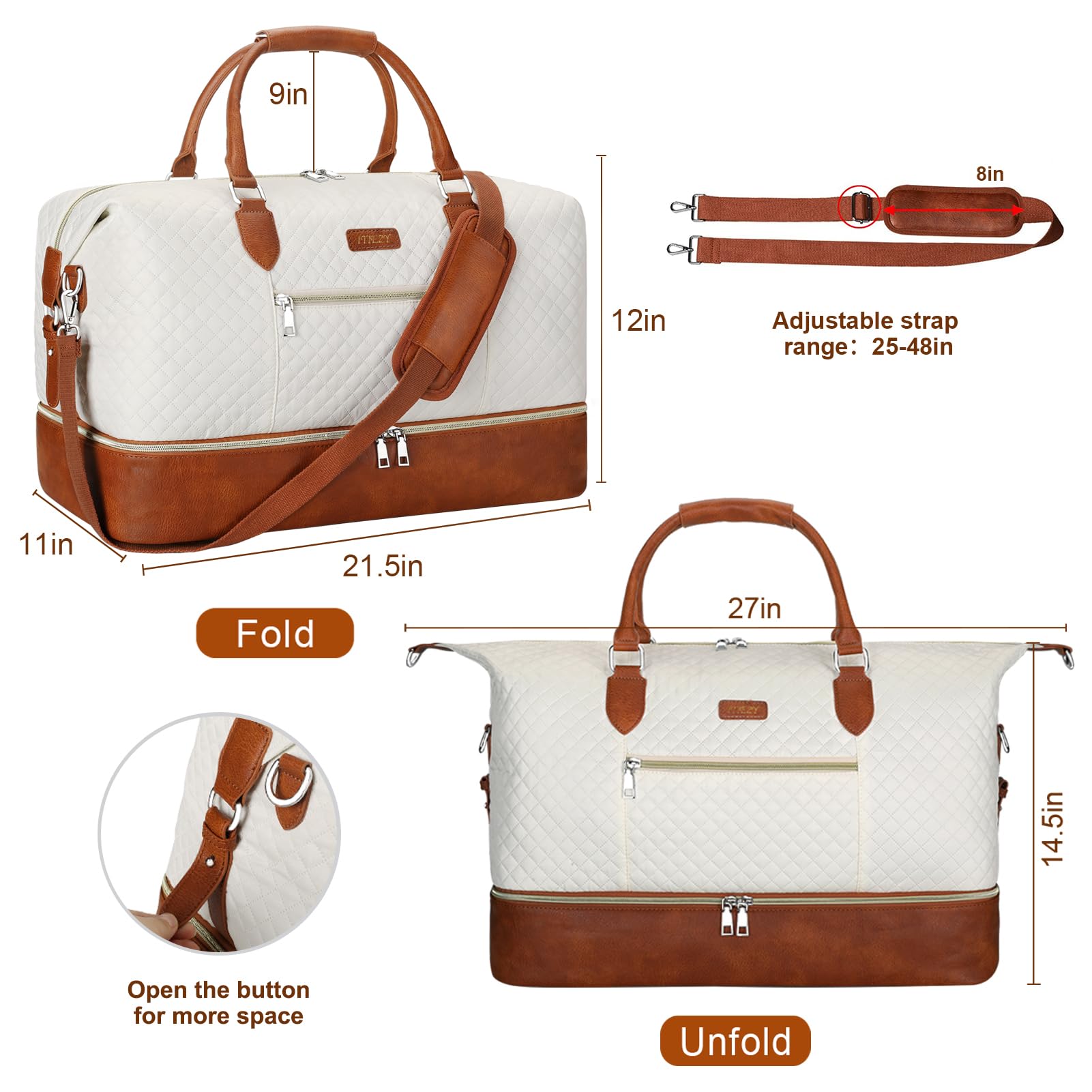 Weekender Bags for Women-IZ0501
