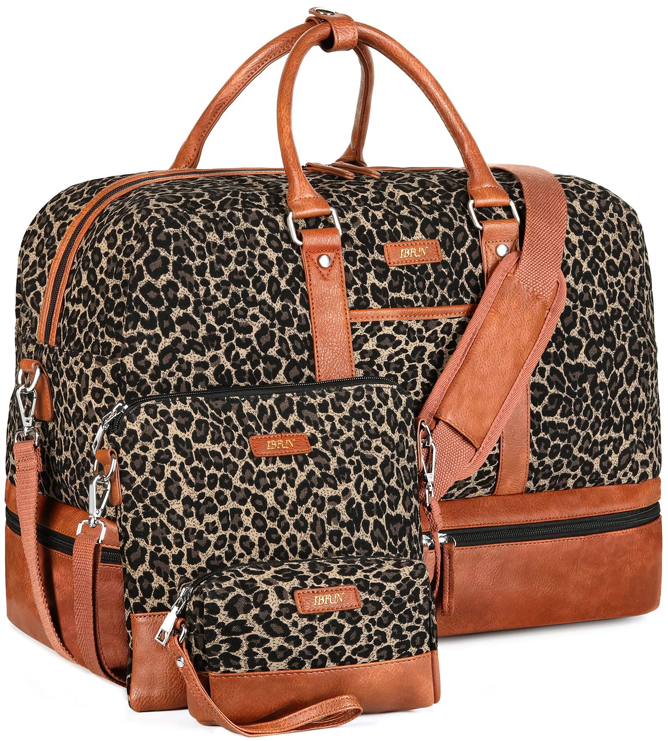 XB 20 inches Weekender Duffle Bag Large Travel Duffel Luggage Bag Waterproof  with Top Handle for Women Men 